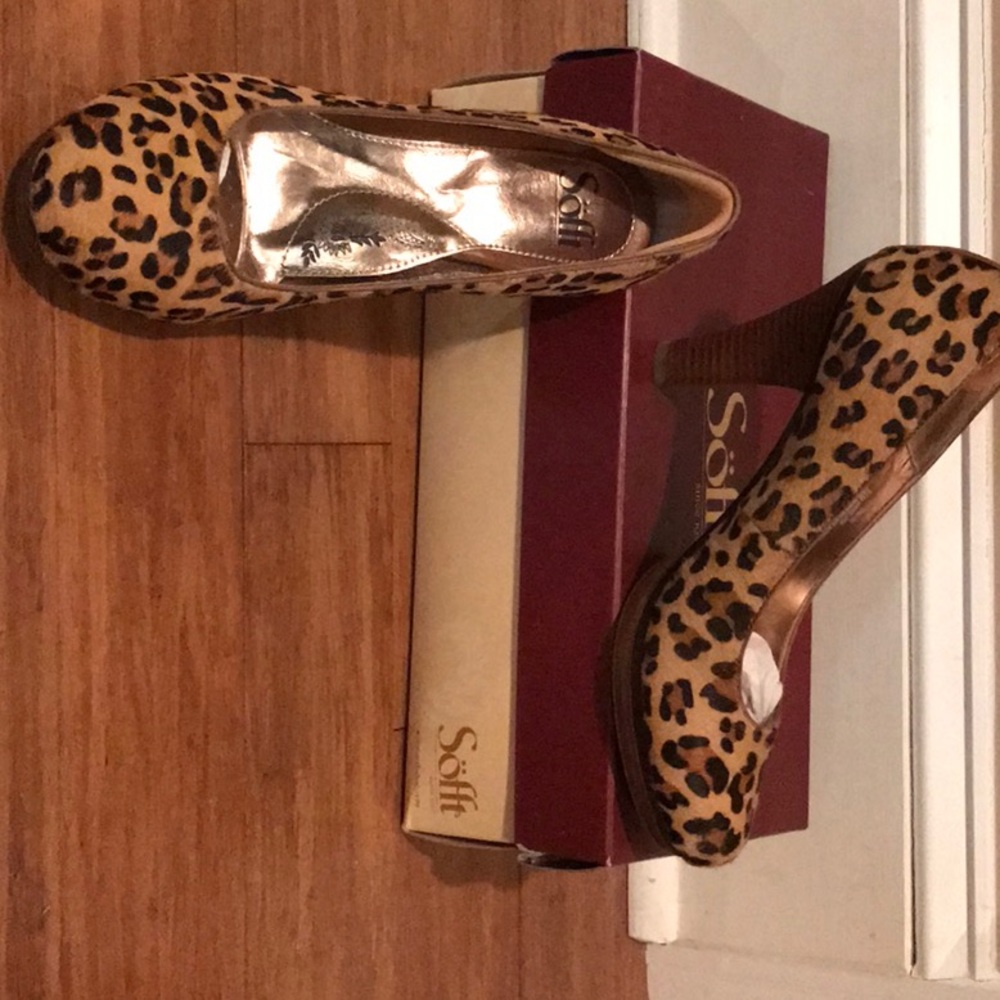 Leopard print heels